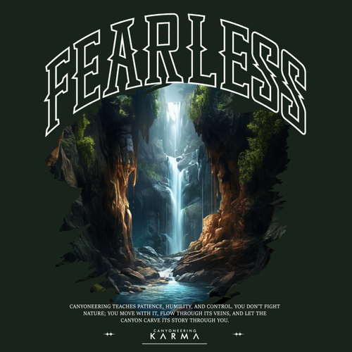 Canyoneering Karma "Fearless" Unisex t-shirt