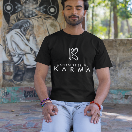 Canyoneering Karma Logo Unisex t-shirt