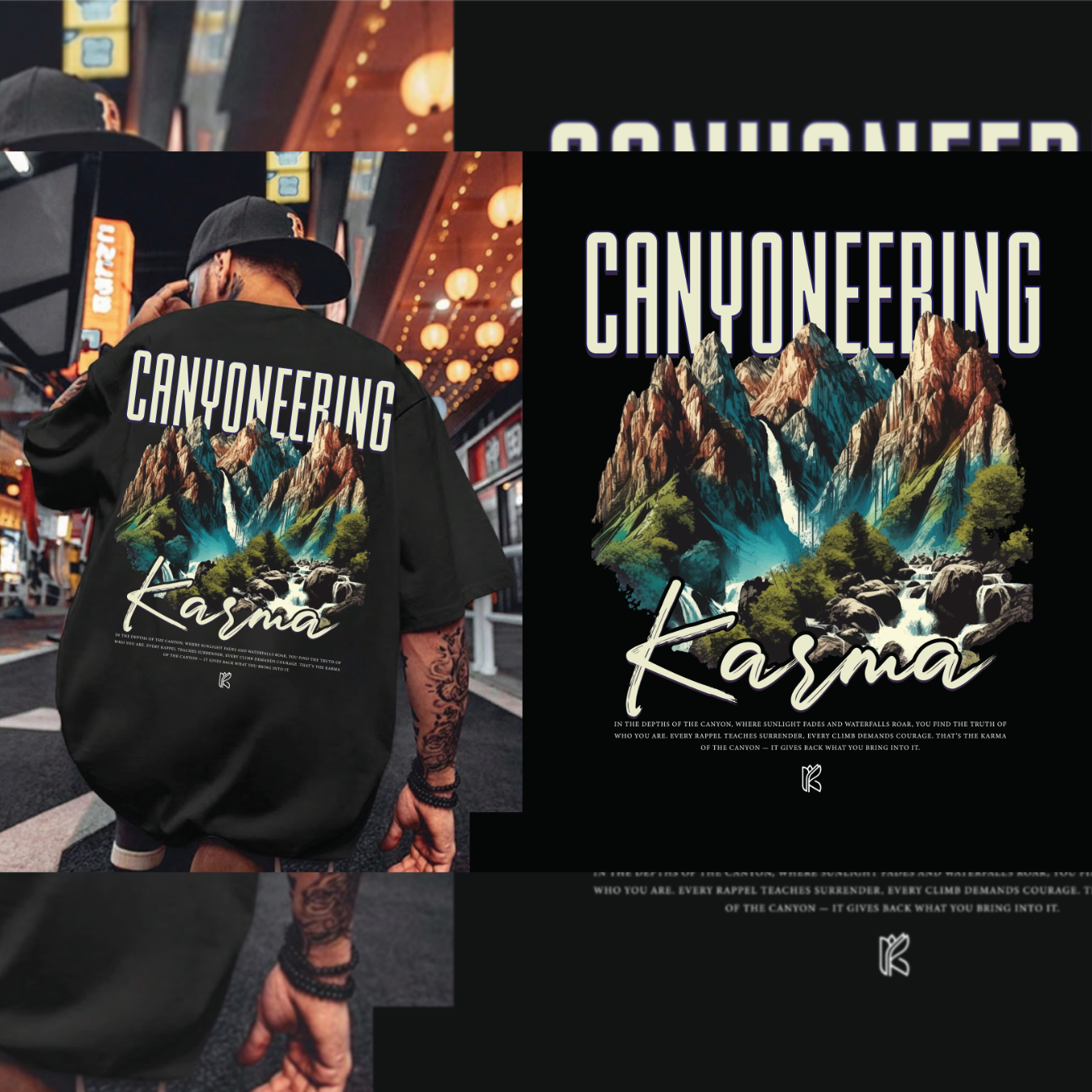 Canyoneering Karma Unisex t-shirt